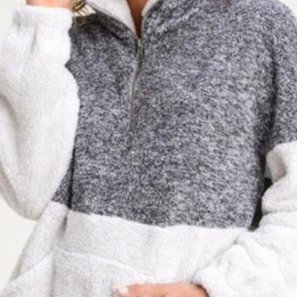 New with tags womens warm  fuzzy fleece pullover - Picture 3 of 6